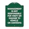 Signmission Management Is Not Responsible for Theft or Damage to Vehicles or Contents, A-DES-GW-1824-23878 A-DES-GW-1824-23878 - alternate 1